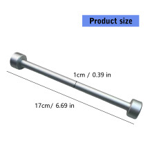 Coiled Cable Holder Metal Design Protections Rod For Keyboards And Electronics Silver