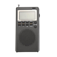 Portable Pocket FM AM Radio Alarm Clock Sleep Timer Digital Radio Great Reception Battery Operated for Outdoor Survival