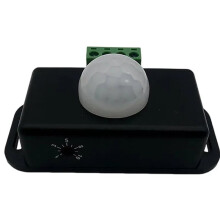 Interruttore di Rilevamento del Corpo Umano DC12V 24V con Sensore PIR, Interruttore LED con Funzione di Controllo del Movimento, per Strisce LED