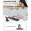 OMOTON Bluetooth Foldable Keyboard with Numeric Keypad, Wireless Keyboard Rechargeable, QWERTY UK Full Size, 3 Bluetooth Channels for iOS/Android/Win 3