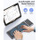OMOTON Bluetooth Foldable Keyboard with Numeric Keypad, Wireless Keyboard Rechargeable, QWERTY UK Full Size, 3 Bluetooth Channels for iOS/Android/Win 4