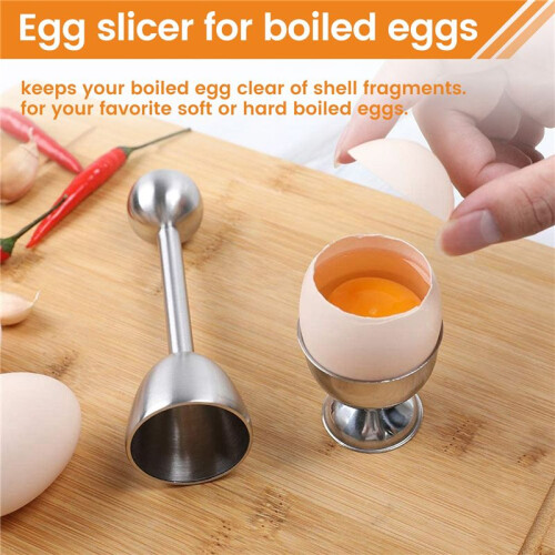 Egg Cutter, Egg Slicer Kitchen Egg Opener Tool Egg Cracker Remover Egg Shells Separator for Hard Soft Boiled Eggs 1