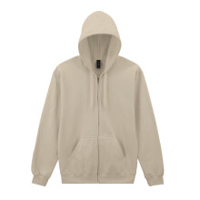 (4XL, Sand) Gildan Mens Softstyle Midweight Full Zip Hoodie