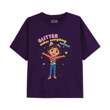(3-4 Years, Purple) Gabby's Dollhouse Childrens/Kids Sprinkle Party T-Shirt