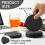 Stone Coaster 10cm Round Glass Coaster with Practical Stand Suitable for Drinks, Mugs, Bars, Glasses 2