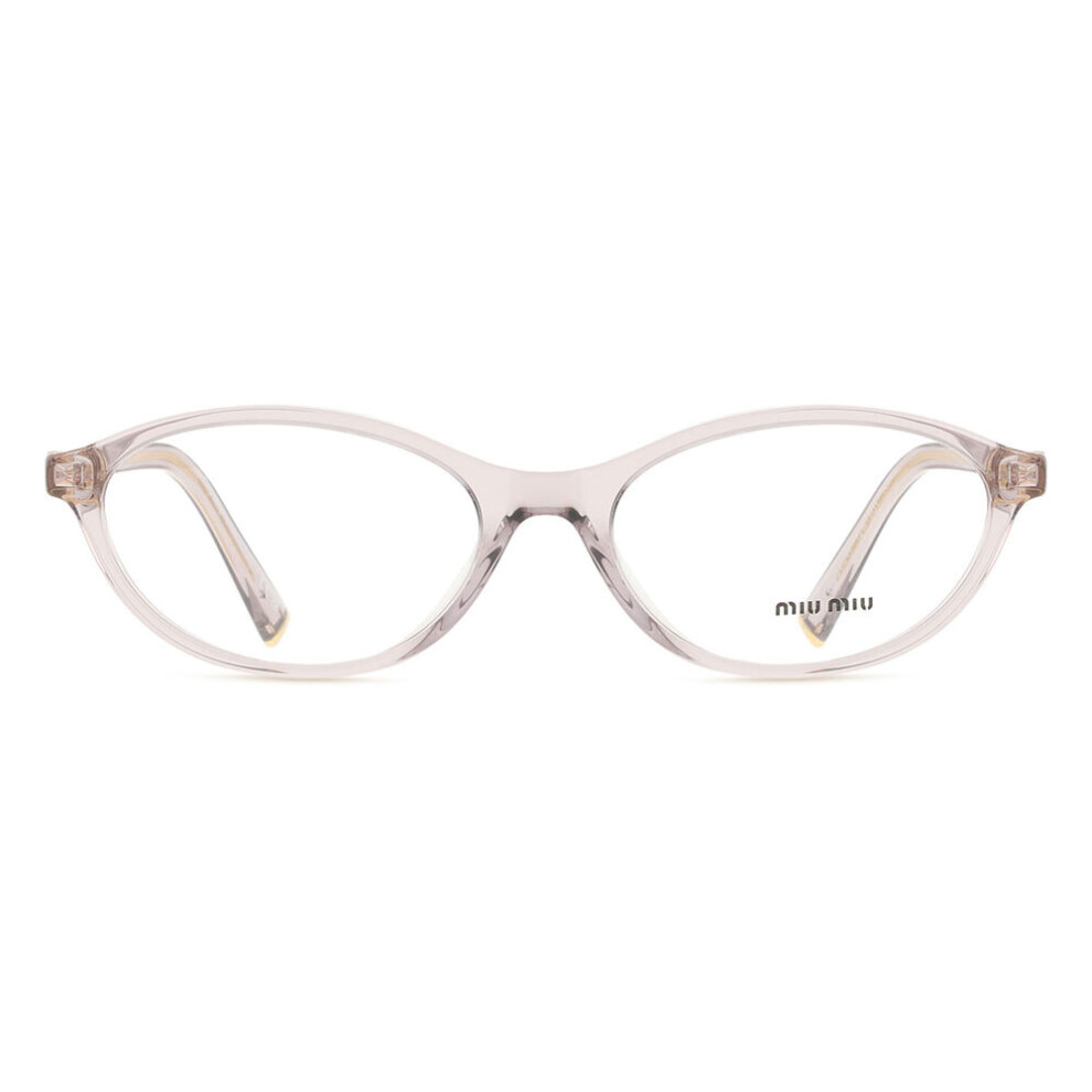 Miu Miu Transparent Woman Mu 09Xv 12W1o1 Optical Frames Acetate Violet Round Normal - Image 3