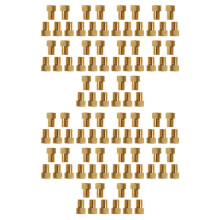 100Pcs Bike Valve Adaptor Pump Bicycle Convert Presta to Schrader Copper Valve Adaptor Gas Nozzle Tube Cycling Tool