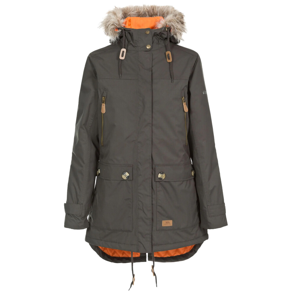 Trespass (S, Dark Khaki) Womens/Ladies Clea Waterproof Parka