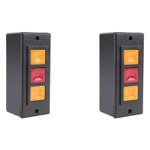 2X Garage Door Opener, Electric Door Roll Lock Box, Surface Mounted Concealed Button C