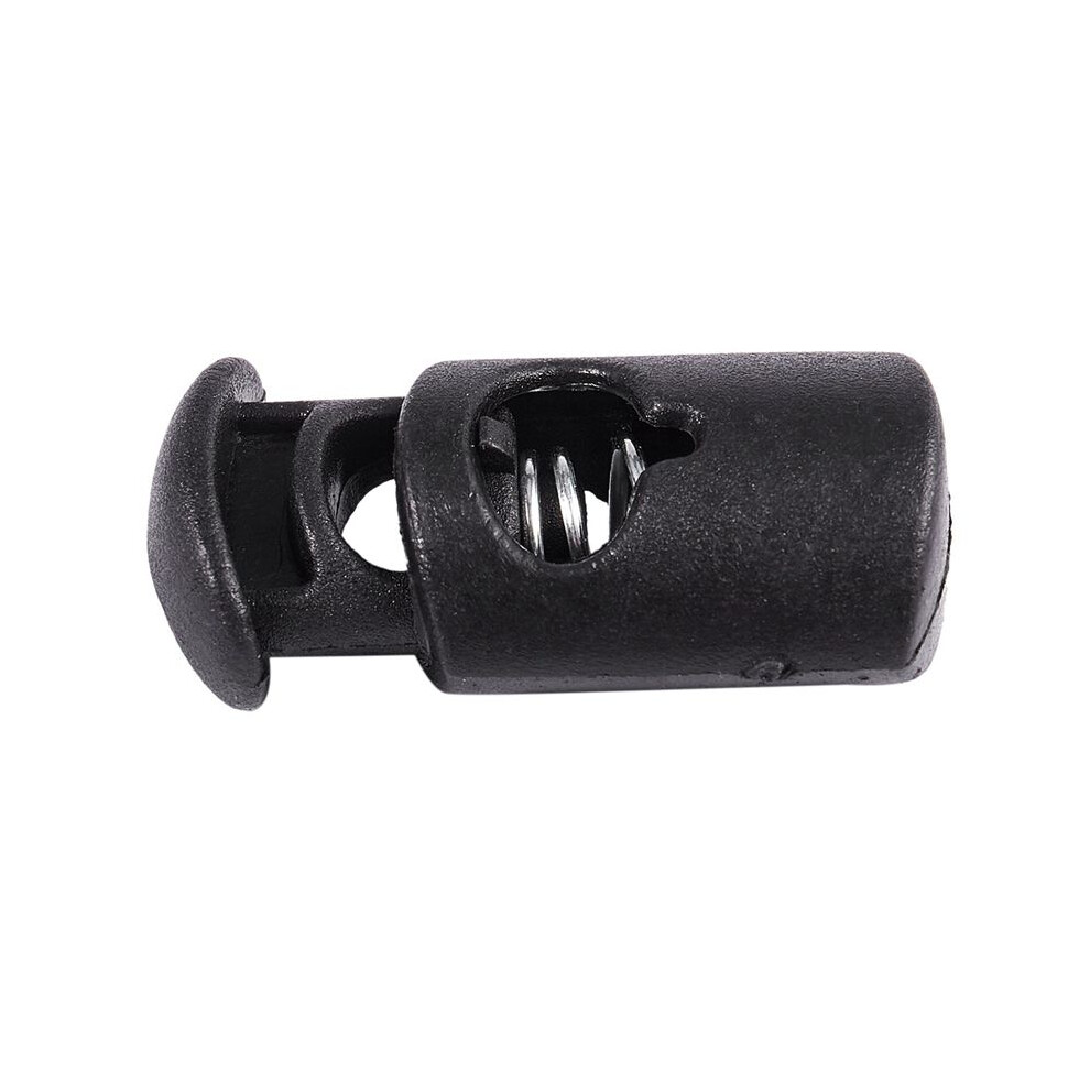Diameter 8 Mm Hole, Cord Cord Stopper Laces Snap Hook, Black, 100 Pcs 6032000435241