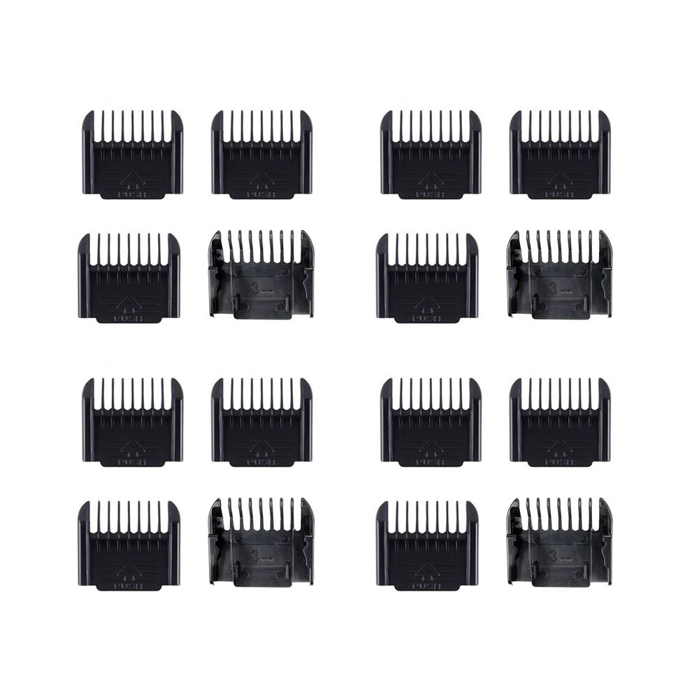 Electric Clipper Accessories,16Pcs Cut Clipper Limit Comb Guide Attachment Size Barber Replacement(1mm,1mm,2mm,3mm)