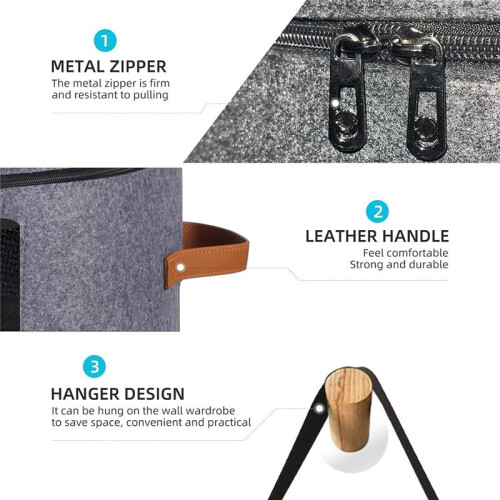 Huge Hat Boxes for Women Storage Foldable Hat Storage Boxes with Shoulder Strap & 2 Handles - Hat Boxes for Travel
