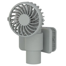 Portable Multifunctional Clip Fan USB Rechargeable 1000mAh 3 Wind Speeds Silent Handheld Fan for Travel Umbrella