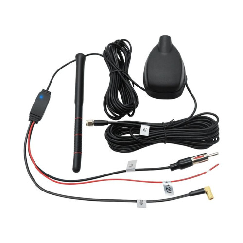 Universal Car Antenna GPS+DAB+FM 3-in-1 Multi-Function Combination Active Radio Amplifier Antenna with Gain 1