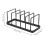 Euro Kitchen Organizer for Plates, Cutting Boards Bakeware Reusable Containers, and Lids Holder Rack Black 2