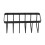 Euro Kitchen Organizer for Plates, Cutting Boards Bakeware Reusable Containers, and Lids Holder Rack Black 8