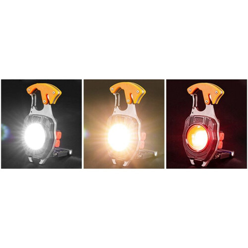 COB Keychain Work Light LED Emergency Flashlight with Bottle Opener Rechargeable  Torch 6 Modes 1