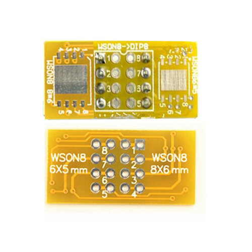 2PCS Programmer Adapter WSON8 to DIP8 Programmer Adapter Board QFN8/DFN8 to DIP8 & WSON8/MLF8 to DIP8 Socket 2