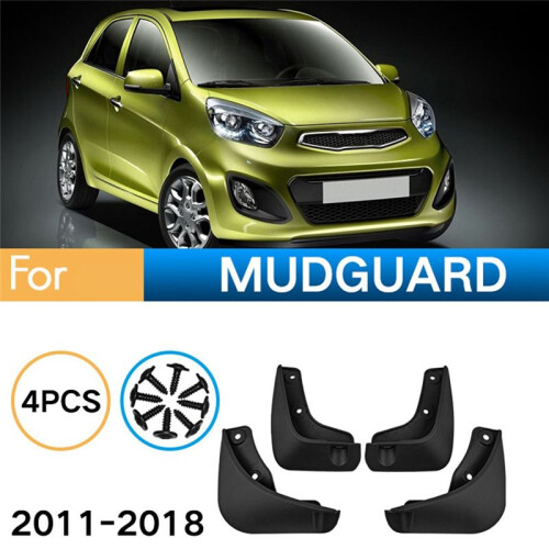 4PCS Car Mudguard Mud Flaps  Mud Guard  for  Picanto 2011-2018 Car Accessories 1