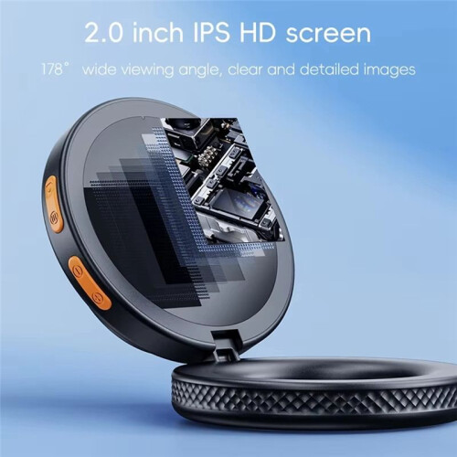 500X Digital Handheld Microscope 2 Inch IPS Screen Foldable Magnifier with 8 LED Light for Electronics Jewelry Repair 2