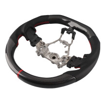 Perforated Leather D-Shape Wheel Carbon WRX 2016