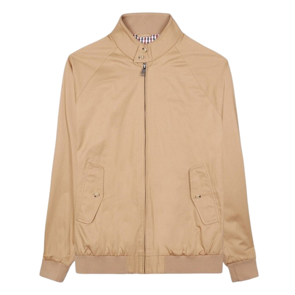 Ben Sherman (L, Sand) Mens Harrington Signature Jacket Multicoloured