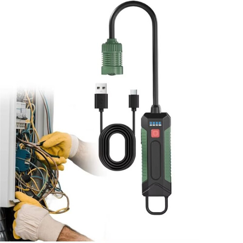 Magnetic Work Light Bendable Rechargeable 3 Modes Working Lamp Work Lamp for Machine Tools for Balcony Courtyards A 1