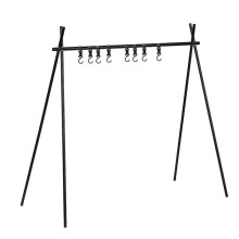 Folding Camping Storage Rack Portable Aluminum Alloy Triangle Rack Picnic Barbecue Tool Cool Camping Gear L
