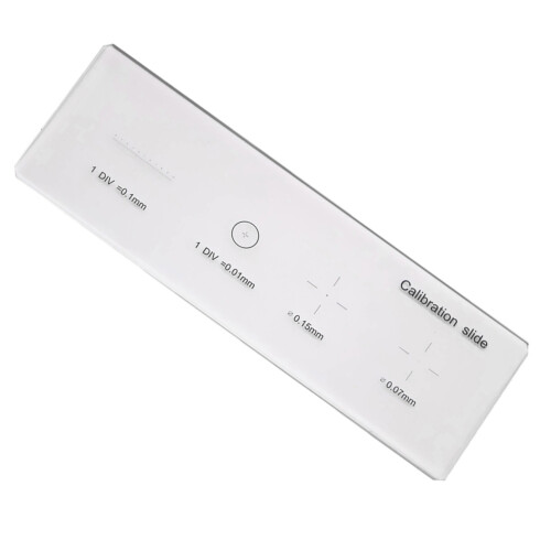 0.01mm Microscope Calibration Slide with Stage Micrometer for Camera Reticles 1