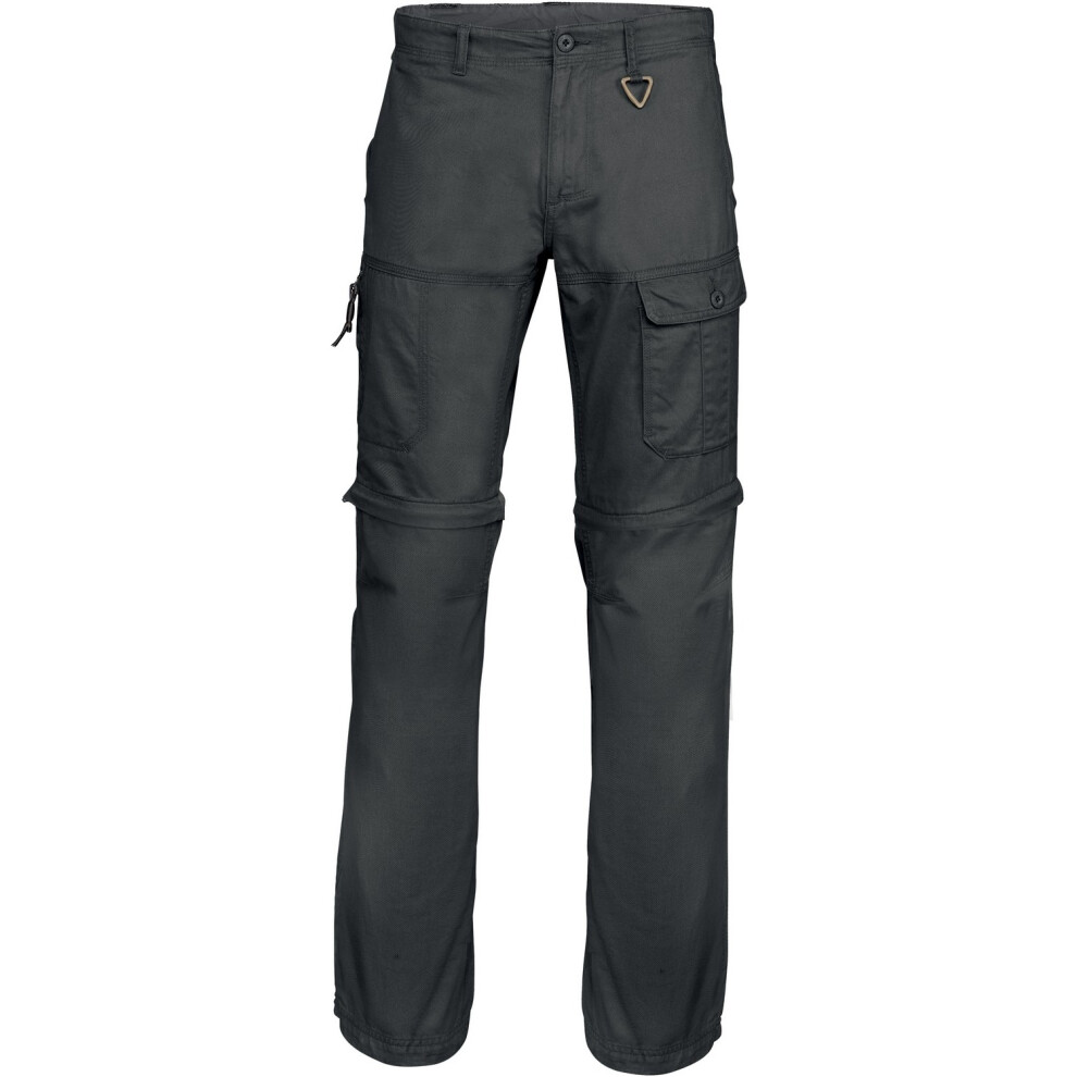 (3Xl, Black) Kariban Mens Zip-Off Multi-Pocket Work Trousers 5054171906505