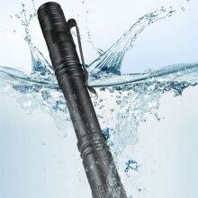 Light Flashlight Portable Strong Light Dry Battery Pen Clip Light Gift Light Aluminum Alloy Flashlight