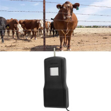 Testeur de Tension pour Clôture Électrique, Voltmètre Numérique Portable, Outil de Test pour Matériel Agricole, Jardin et Extérieur, Noir