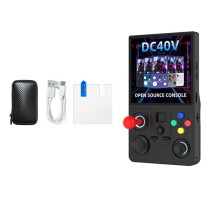 Console de Jeu Portable DC40V, Écran IPS 4 Pouces, Open Source pour Linux, Wi-Fi, Manette de Jeu 128 Go, Compatible avec de 30 Émulateurs A