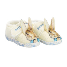 (9 UK Child, Multicoloured) Peter Rabbit Childrens/Kids Character Face Touch Fastening Slippers