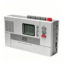 Retro Cassettespeler met Audioaansluiting, Draadloze -Oortjes/Luidsprekers, Ondersteunt MP3/USB-Schijfweergave