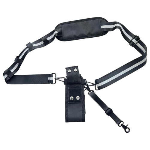 Radio Strap for Small & Medium Radios, Adjustable Widened Shoulder Strap with 300cm Reflective Strips & Anti-Sway Design