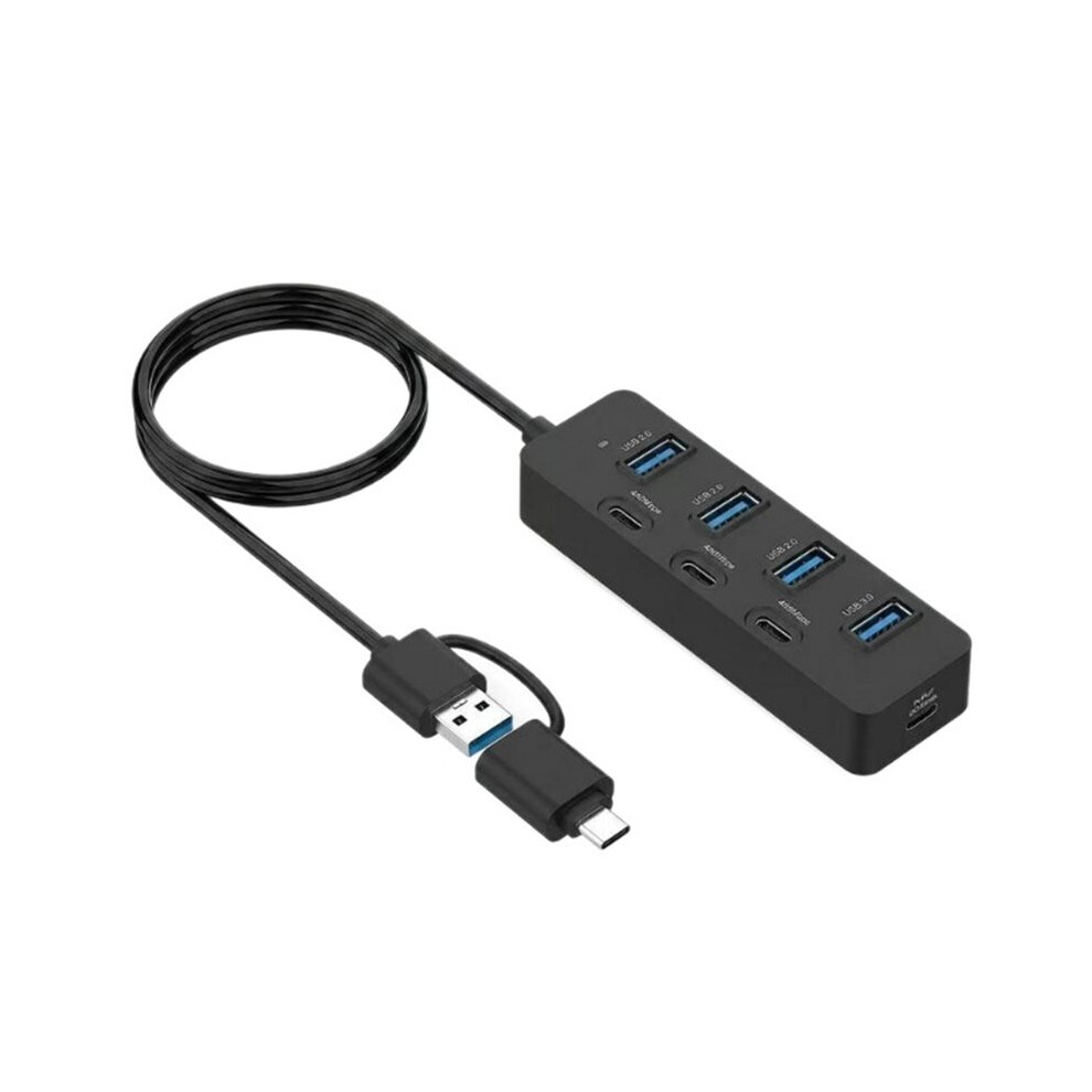 Usb Hub, 7-Port 3.0 Button Usb Expansion Splitter, Computer Splitter, High-Speed Hub For Laptop Computer 4713874485953
