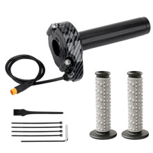 Acceleratore A Manopola Completa per Ebike Macfox, Kit Manopola Acceleratore A 3 Pin per HappyRun Freego Heybike, Bici Elettrica da