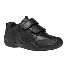 (12.5 UK Child, Black) Geox Boys Wader Leather School Shoes