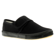 (Black, 11 (Children's)) Younger Childrens School Plimsolls Pumps Touch Fastening black UK Size