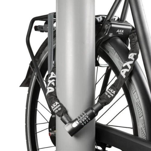 Cadeado de corrente para bicicleta com combinação segurança nível 9/15 Axa-Basta Absolute Code 2
