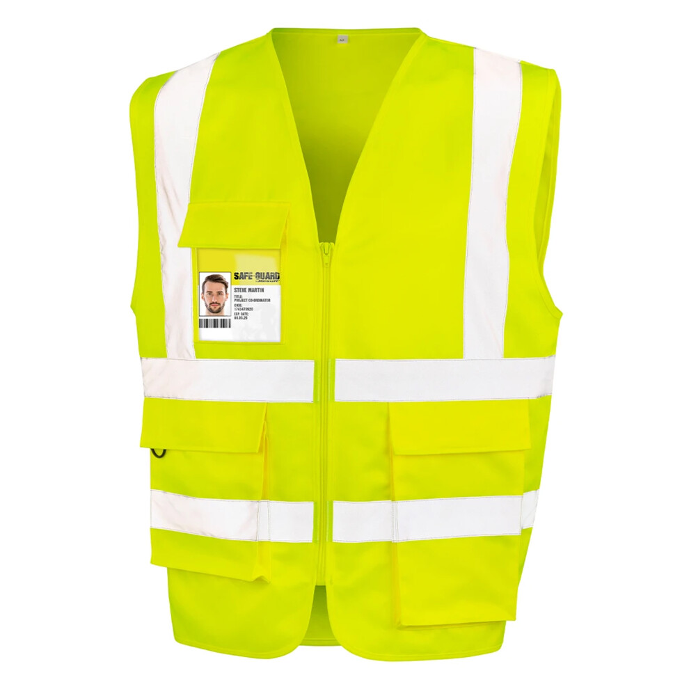 (S, Yellow) Safe-Guard By Result Unisex Adult Heavy Duty Security Vest 5059958764620