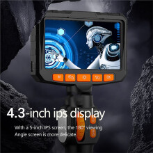 360 4,3 Zoll Zwei-Wege-Rotations-Endoskopkamera HD 1080P 3,9 mm Autoinspektions-Borescope Industrielles Endoskop
