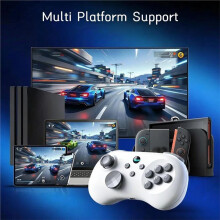 Controlador de Juegos Inalámbrico Y04 con Receptor para /PC/ para PS4 - Joystick de Efecto Hall con Diseño de 6 Botones, Gamepad Arcade