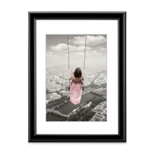 Cadre photo - Swing - Noir - 10 x 15 cm - Plastique - Design contemporain