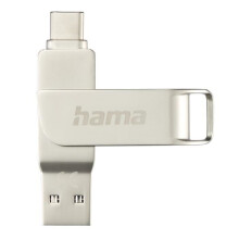 Clé USB - HAMA - C-Rotate Pro - 64GB - USB-C 3.1/3.0 - 70MB/s Argenté