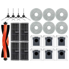 Lot de 21 Pièces pour Aspirateur Robot pour L40 Ultra AE / L40 Ultra ce: Brosses Latérales Principales, Lingettes de Nettoyage, Filtres, Sacs à