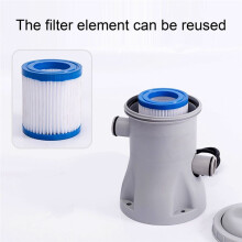Kit de Pompe de Filtration Gonflable pour Piscines Hors , 330 Gallons, Filtres Ă Cartouche, Pompe, Prise UE
