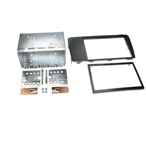 Adattatore frontale 2-DIN per Volvo S60 / V70 / XC70 nero
