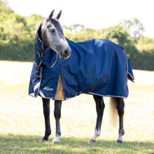 (7', Navy) Highlander Plus Combo Neck Lite Horse Turnout Rug